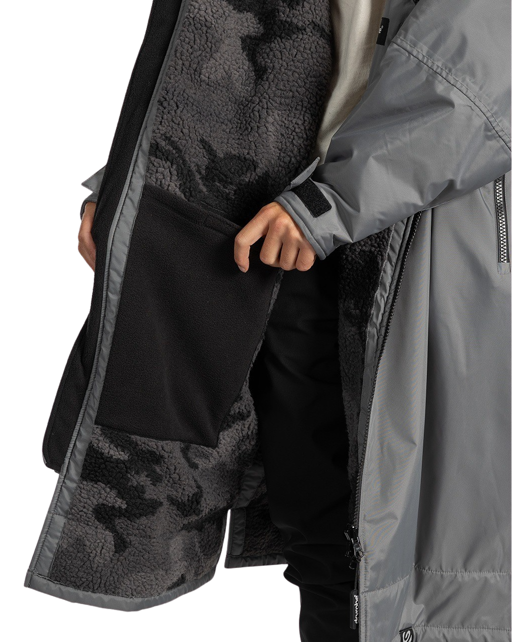 Alpine Advance Changing Robe in Charcoal Grey & Black Camo
