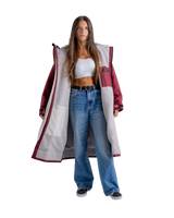 Advance Long Sleeved in Burgundy & Silver Grey