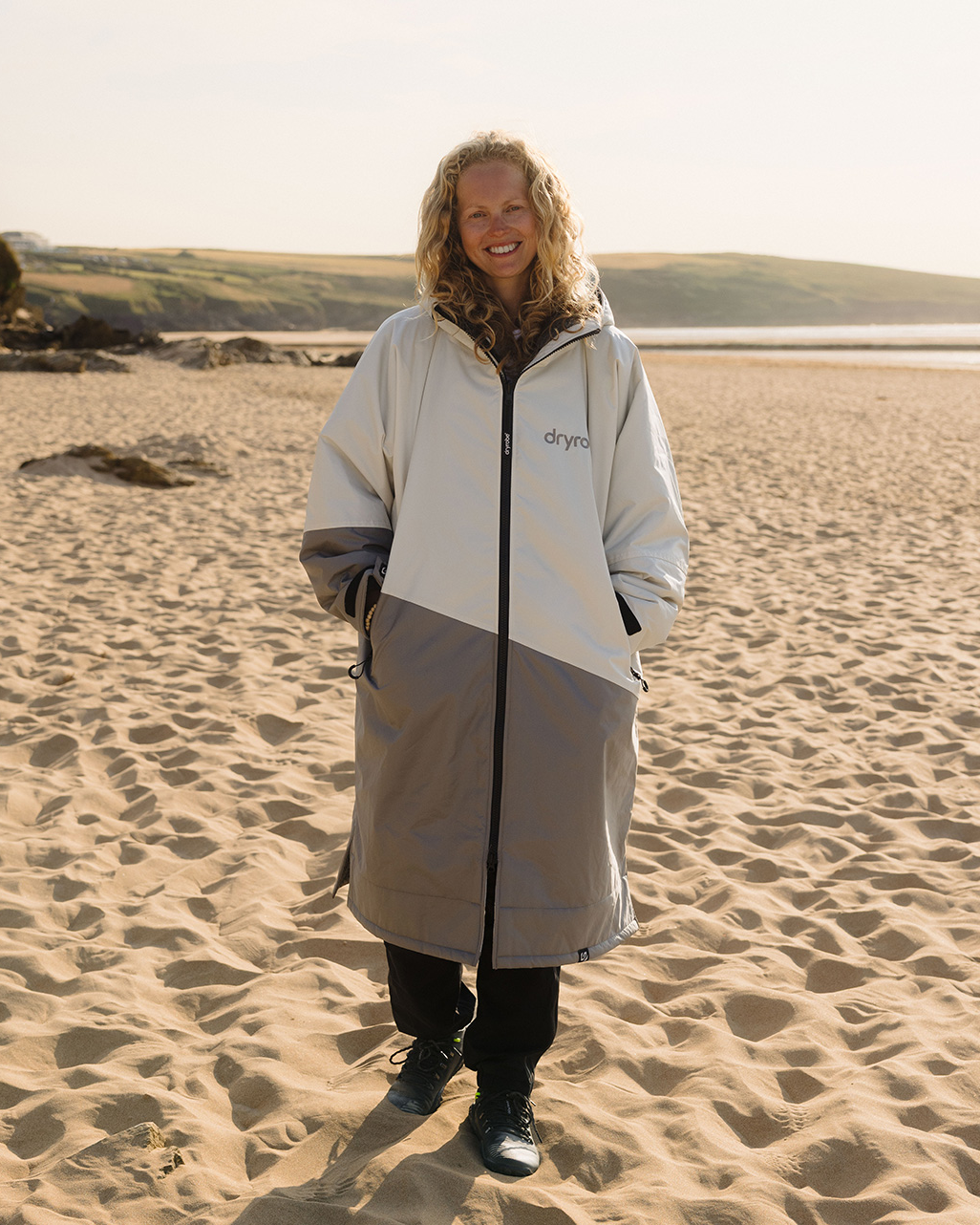 Dryrobe Advance Long Sleeved in Stone