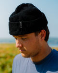 Waffle Beanie in Black