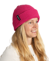 Waffle Beanie in Pink
