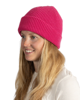 Waffle Beanie in Pink