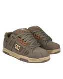 The DC Shoes Mens Stag Wnt Shoes in Dark Olive & Olive