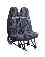 Double Car Seat Cover in Camo & Black