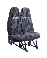 Double Car Seat Cover in Camo & Black