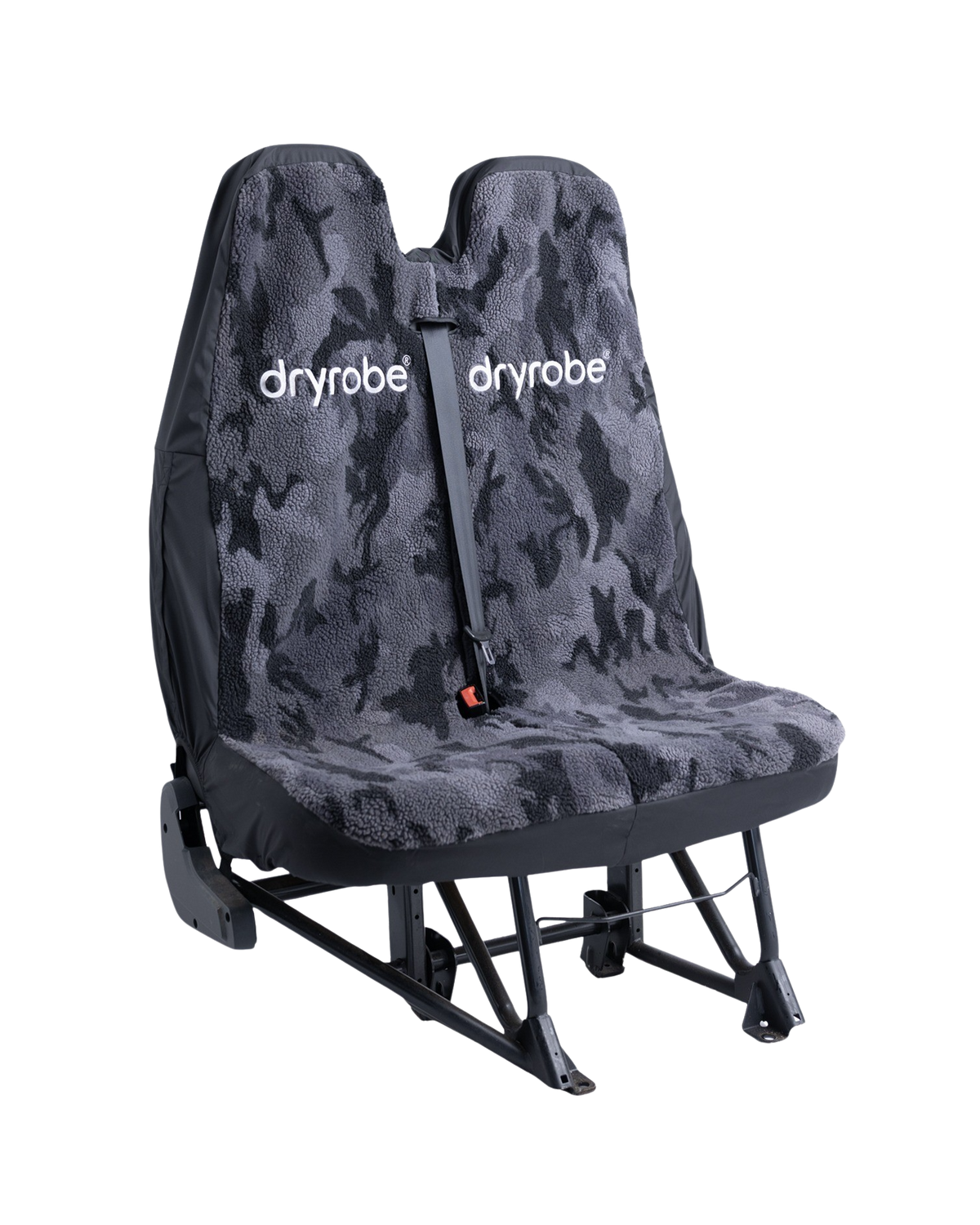 Double Car Seat Cover in Camo & Black