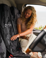 Double Car Seat Cover in Camo & Black