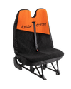 Double Car Seat Cover in Orange & Black