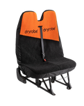 Double Car Seat Cover in Orange & Black
