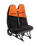 Double Car Seat Cover in Orange & Black