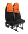 Double Car Seat Cover in Orange & Black