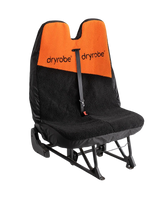 Double Car Seat Cover in Orange & Black