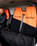 Double Car Seat Cover in Orange & Black