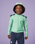 The Roarsome Boys Spike The Dinosaur Rash Vest in Green