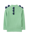 The Roarsome Boys Spike The Dinosaur Rash Vest in Green