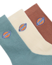 Womens Valley Grove Socks (3 Pack) in Stormy Sea