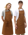 The Dickies Bib Apron in Brown Duck