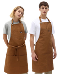 The Dickies Bib Apron in Brown Duck