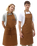 The Dickies Bib Apron in Brown Duck
