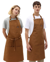 The Dickies Bib Apron in Brown Duck