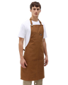 The Dickies Bib Apron in Brown Duck