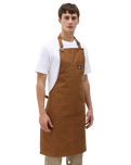 The Dickies Bib Apron in Brown Duck