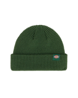 Woodworth Waffle Beanie in Pine Needle Green