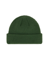 Woodworth Waffle Beanie in Pine Needle Green