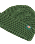 Woodworth Waffle Beanie in Pine Needle Green