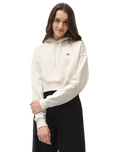 The Dickies Womens Oakport Cropped Hoodie in Ecru