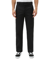 The Dickies Mens Slim Straight Work Trousers in Black