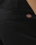 The Dickies Mens Slim Straight Work Trousers in Black