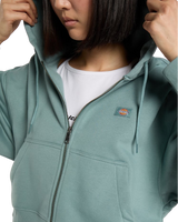 Oakport Zip Hoodie in Stormy Sea