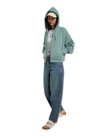 Oakport Zip Hoodie in Stormy Sea