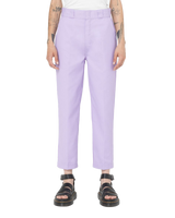The Dickies Womens Phoenix Cropped Trousers in Purple Rose