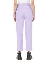 The Dickies Womens Phoenix Cropped Trousers in Purple Rose