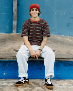 Madison Baggy Tapered Jeans in Vintage Blue