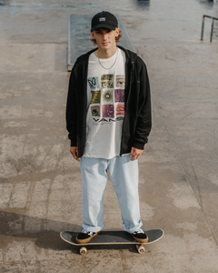 Madison Baggy Tapered Jeans in Vintage Blue