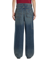 Herndon Denim Jeans in Khaki Tinted Blue