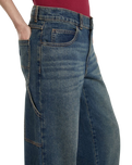 Herndon Denim Jeans in Khaki Tinted Blue
