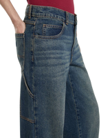 Herndon Denim Jeans in Khaki Tinted Blue