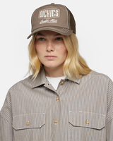 The Dickies Womens Philipsburg Trucker Cap in Mushroom
