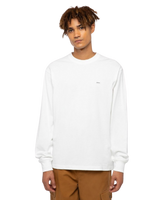 The Dickies Clancy Heavyweight Long Sleeve T-Shirt in White | Available at Anns Cottage