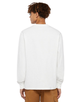 The Dickies Clancy Heavyweight Long Sleeve T-Shirt in White | Available at Anns Cottage