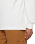 The Dickies Clancy Heavyweight Long Sleeve T-Shirt in White | Available at Anns Cottage