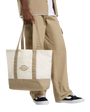 Logo Canvas Beach Bag in Egret