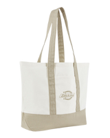 Logo Canvas Beach Bag in Egret