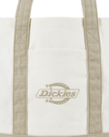 Logo Canvas Beach Bag in Egret