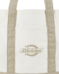 Logo Canvas Beach Bag in Egret