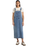 Bib Long Overall Dress in Rinsed Blue Fade